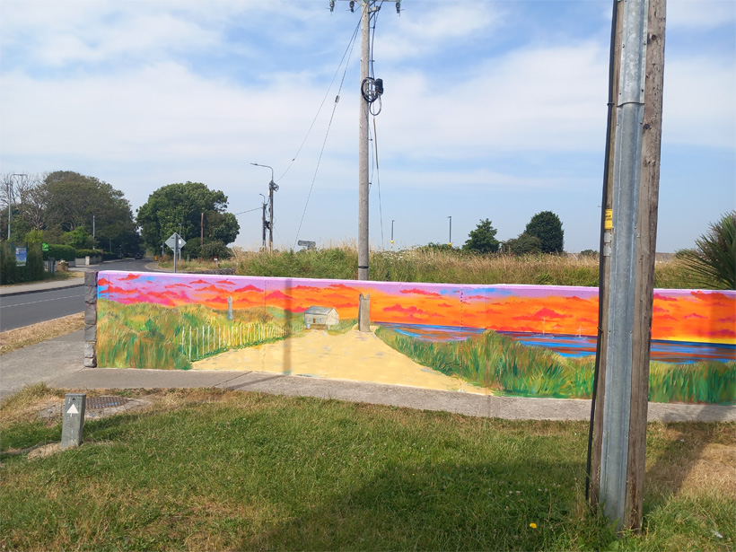 This is a photograph of some graffiti
