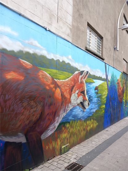 This is a photograph of some graffiti