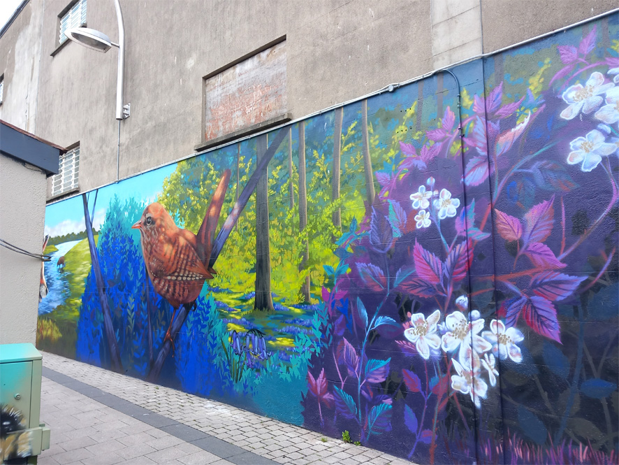 This is a photograph of some graffiti